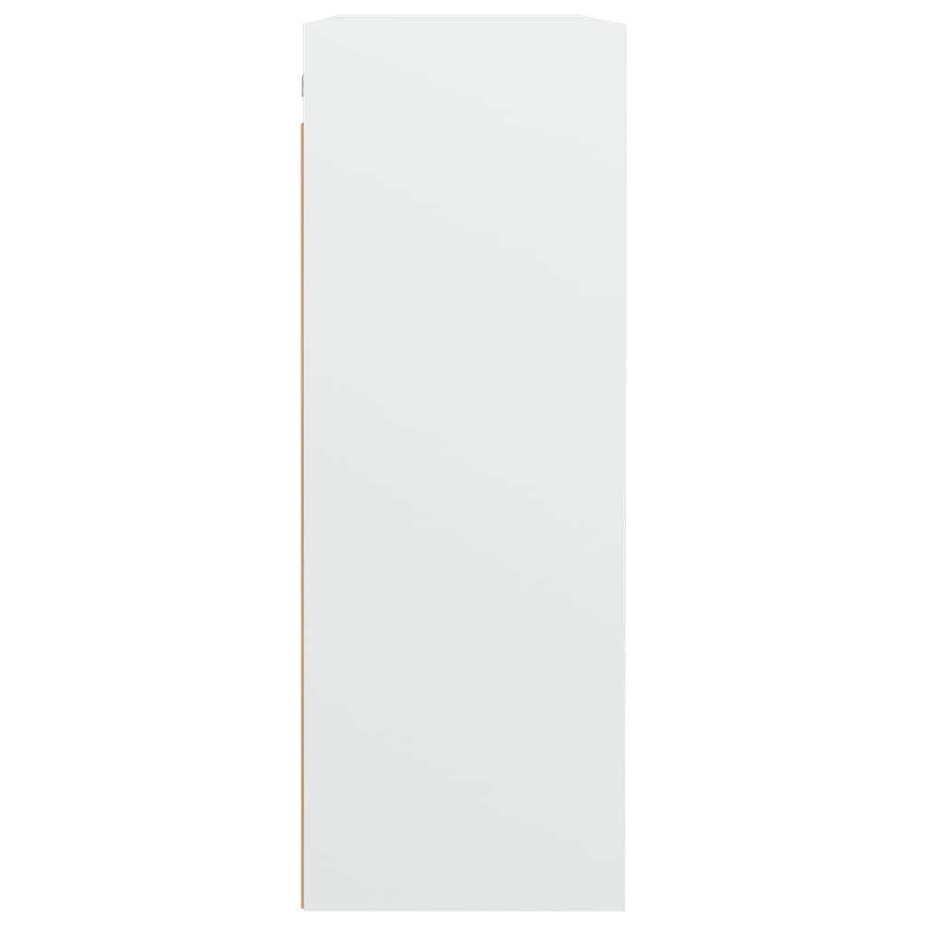 HKH Armário de Parede Suspenso em derivados de Madeira 69,5 X 32,5 X 90 Cm - Branco