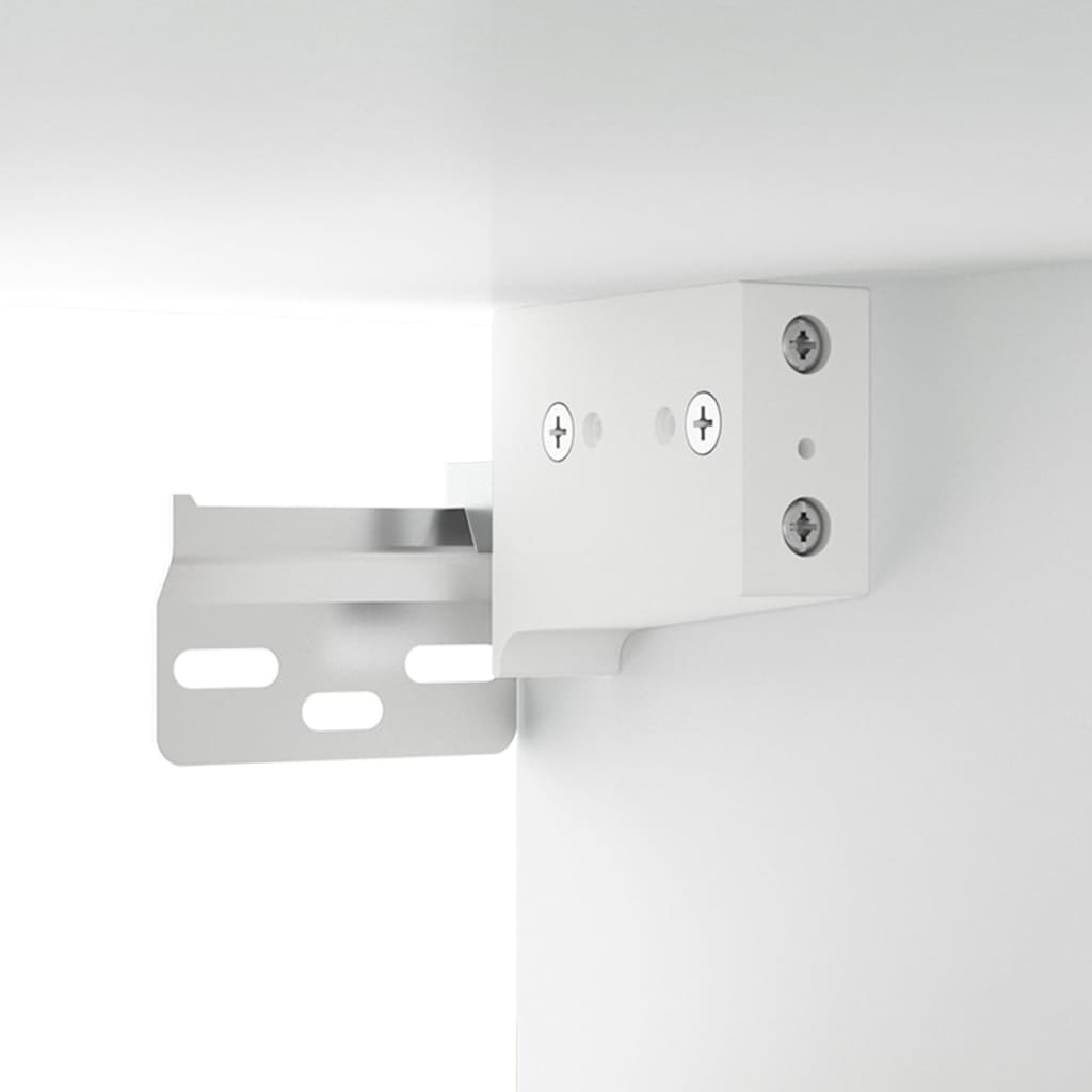 HKH Armário de Parede Suspenso em derivados de Madeira 69,5 X 32,5 X 90 Cm - Branco