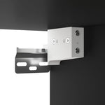 HKH Armario de Pared Suspendido de Madera 69,5 x 32,5 x 90 cm - Negro