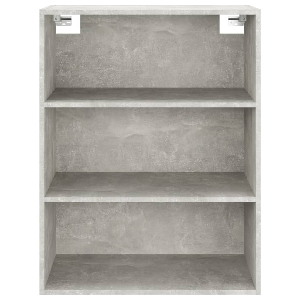 HKH Armario de Pared Suspendido de Madera 69,5 X 32,5 X 90 Cm - Gris Cemento
