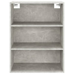 HKH Armario de Pared Suspendido de Madera 69,5 X 32,5 X 90 Cm - Gris Cemento