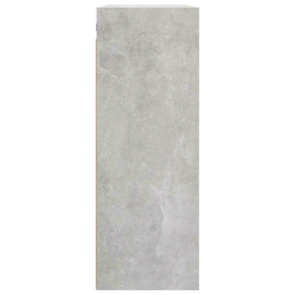 HKH Armario de Pared Suspendido de Madera 69,5 X 32,5 X 90 Cm - Gris Cemento