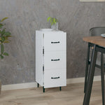Aparador Clásico HKH en derivado de Madera, Hierro 34,5 X 34 X 90 Cm - Blanco