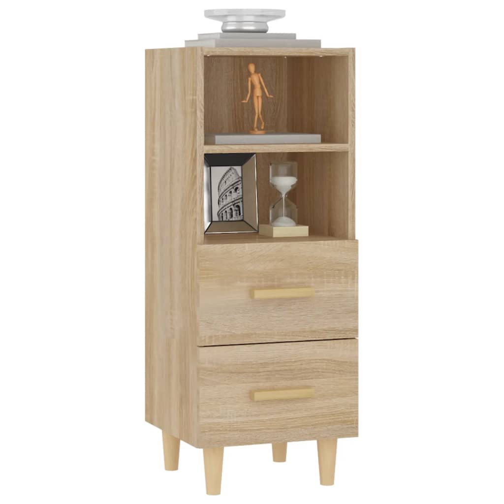 Aparador HKH en madera prensada 34,5 X 34 X 90 Cm - Roble Sonoma