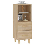 Aparador HKH en madera prensada 34,5 X 34 X 90 Cm - Roble Sonoma