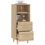 Aparador HKH en madera prensada 34,5 X 34 X 90 Cm - Roble Sonoma