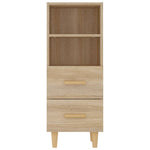 Aparador HKH en madera prensada 34,5 X 34 X 90 Cm - Roble Sonoma