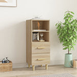 Aparador HKH en madera prensada 34,5 X 34 X 90 Cm - Roble Sonoma