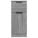 Aparador HKH en madera con una puerta y un cajón de 30 x 30 x 70 cm - Sonoma Gris
