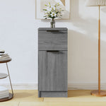Aparador HKH en madera con una puerta y un cajón de 30 x 30 x 70 cm - Sonoma Gris