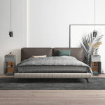HKH Aparadores 2 Piezas en derivados de Madera con Una Puerta y Un Cajón 30 X 30 X 70 Cm - Sonoma Gris