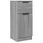 HKH Aparadores 2 Piezas en derivados de Madera con Una Puerta y Un Cajón 30 X 30 X 70 Cm - Sonoma Gris