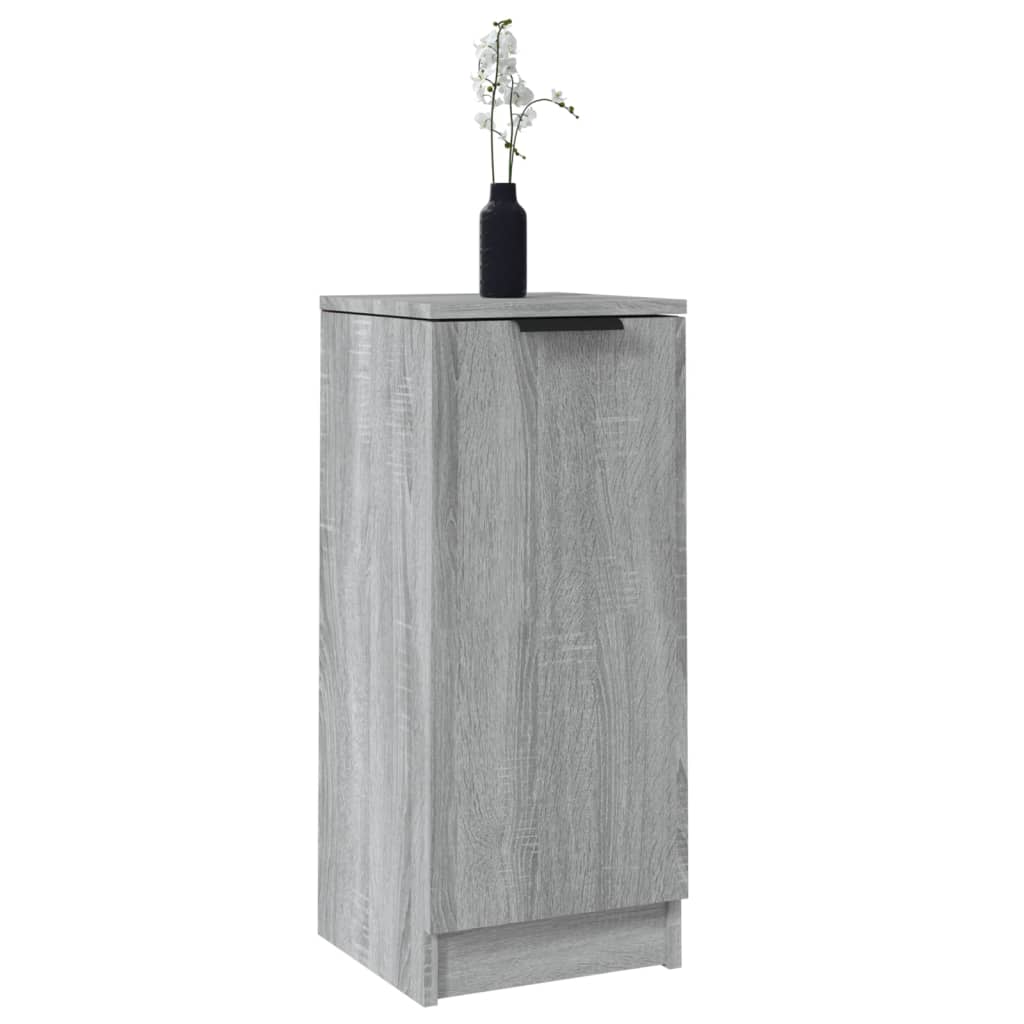 Aparador HKH de madera prensada con una puerta 30 x 30 x 70 cm - Sonoma gris