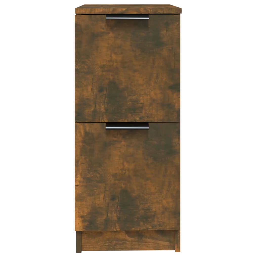HKH Juego de 2 aparadores en derivados de madera 30 X 30 X 70 Cm - Roble Ahumado