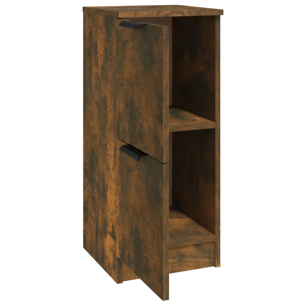 HKH Juego de 2 aparadores en derivados de madera 30 X 30 X 70 Cm - Roble Ahumado