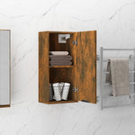 HKH Armario de Pared para Baño en Roble Ahumado - 32x20x67 Cm