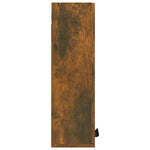 HKH Armario de Pared para Baño en Roble Ahumado - 32x20x67 Cm