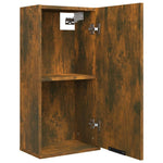 HKH Armario de Pared para Baño en Roble Ahumado - 32x20x67 Cm