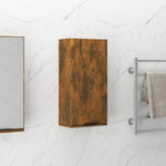 HKH Armario de Pared para Baño en Roble Ahumado - 32x20x67 Cm