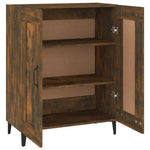 Aparador Clásico HKH en derivado de madera, Hierro 69,5 X 34 X 90 Cm - Roble Ahumado