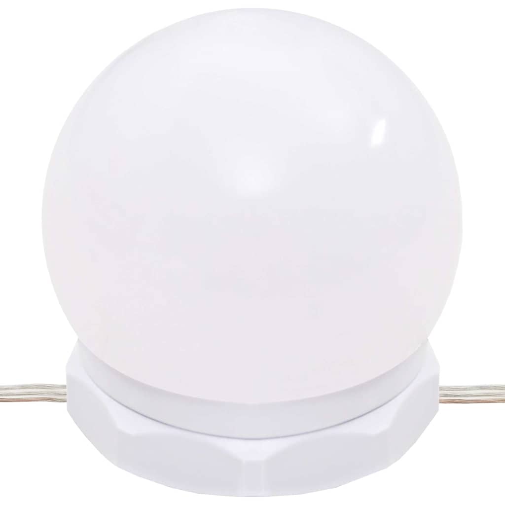 HKH Armario con Espejo y LED en Roble Ahumado - 90x31,5x62 Cm