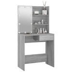 HKH Tocador con Leds Sonoma - 74,5x40x141 Cm - Gris