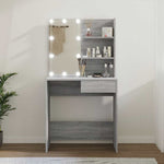 HKH Tocador con Leds Sonoma - 74,5x40x141 Cm - Gris
