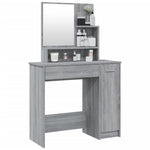 Tocador HKH con espejo color Sonoma - 86,5x35x136 Cm - Gris