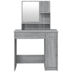 Tocador HKH con espejo color Sonoma - 86,5x35x136 Cm - Gris