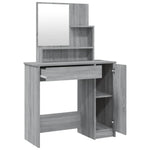 Tocador HKH con espejo color Sonoma - 86,5x35x136 Cm - Gris