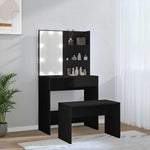 HKH Set de tocador con luces LED - Negro