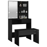 HKH Set de tocador con luces LED - Negro