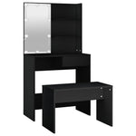 HKH Set de tocador con luces LED - Negro