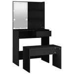 HKH Set de tocador con luces LED - Negro