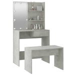 HKH Conjunto Toucador C/ Leds em Cimento - Cinza