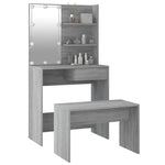 HKH Conjunto Toucador C/ Leds Sonoma - Cinza