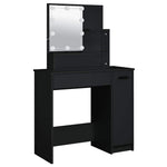 HKH Set de tocador con luces LED - Negro