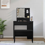 HKH Set de tocador con luces LED - Negro