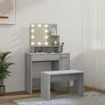 HKH Tocador con Luces LED Sonoma - Gris