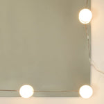 HKH Conjunto de Toucador com Luzes LED - Preto