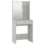 HKH Conjunto Toucador C/ Leds em Cimento - Cinza