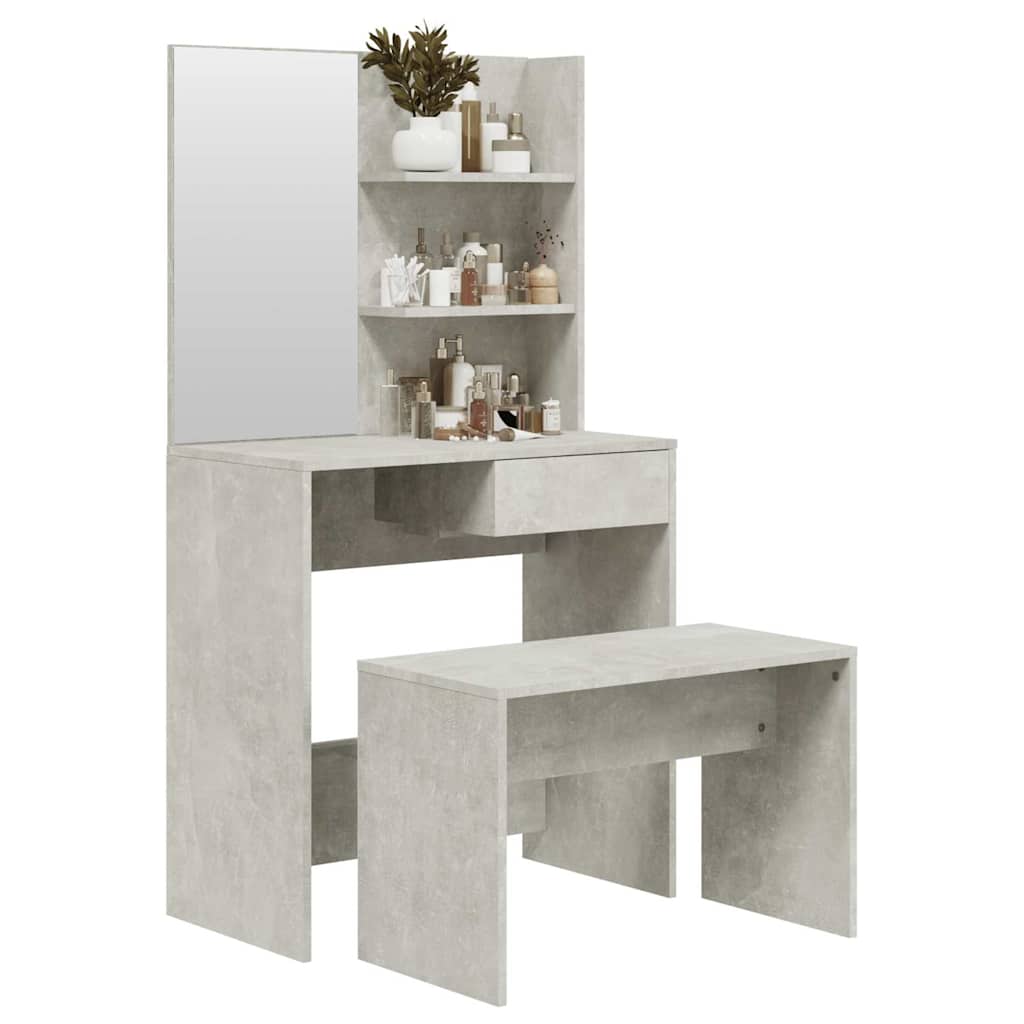 HKH Conjunto Tocador de Cemento - 74,5x40x141 Cm - Gris