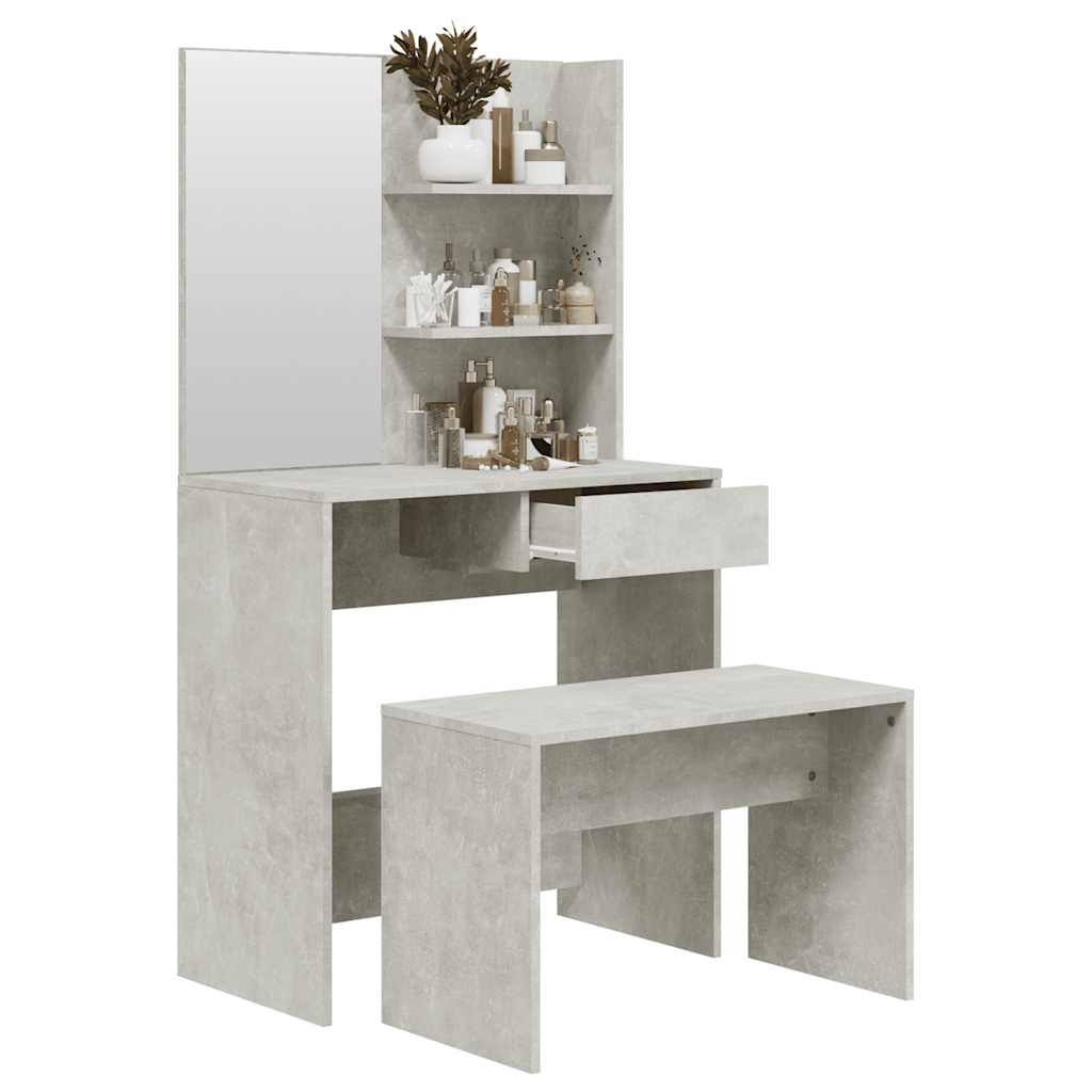 HKH Conjunto Tocador de Cemento - 74,5x40x141 Cm - Gris