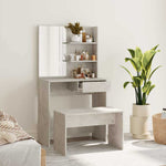 HKH Conjunto Tocador de Cemento - 74,5x40x141 Cm - Gris