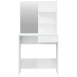 HKH Conjunto Toucador Brilhante - 74,5x40x141 Cm - Branco