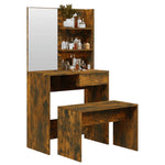 HKH Juego de tocador Color Roble Ahumado - 74,5x40x141 Cm