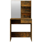 HKH Juego de tocador Color Roble Ahumado - 74,5x40x141 Cm