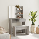 HKH Conjunto Tocador Color Sonoma - 74,5x40x141 Cm - Gris