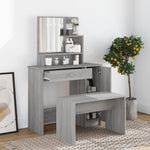 HKH Tocador color Sonoma - 86,5x35x136 cm - Gris