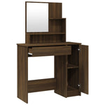 HKH Conjunto Toucador Cor em Carvalho - 86,5x35x136 Cm - Castanho